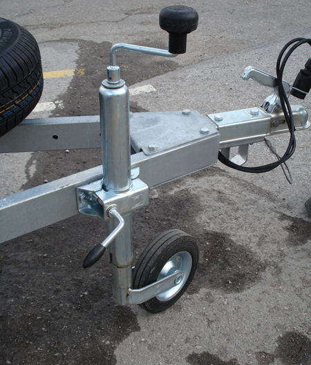 Колесо опорное в сборе с хомутом и крепежом 150 кг/60