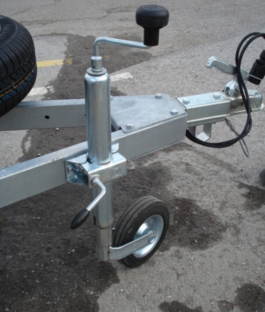 Колесо опорное в сборе с хомутом и крепежом 150 кг/60