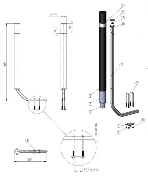 Направляющие ворота на прицеп (усиленные)