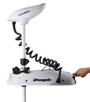 Электромотор HAIBO IPENGUIN P65 с функцией GPS-якоря12V 53" SV (ПЛОЩАДКА + КОМПАС)
